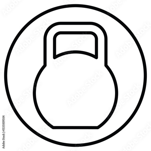 kettlebell icon simple flat icon vector symbol