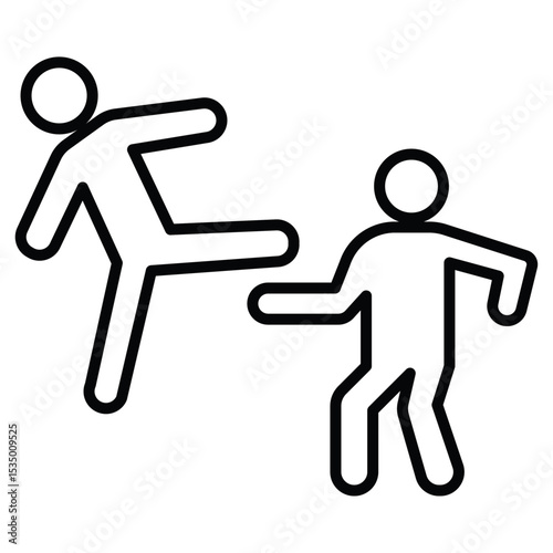 Kickboxing icon simple flat icon vector symbol