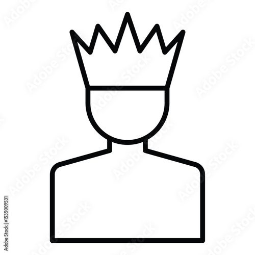 King icon simple flat icon vector symbol