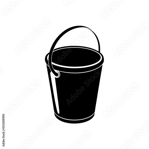 paint bucket icon on white background  .svg