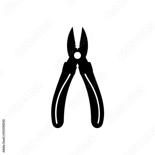 pliers icon on white background  .svg