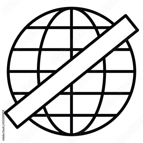 offline icon simple flat icon vector symbol