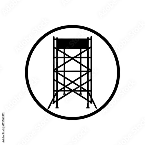 scaffolding icon on white background  .svg