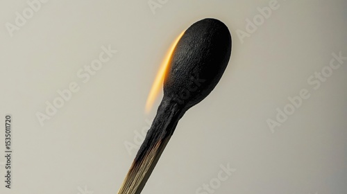 Matchstick igniting with a steady flame
