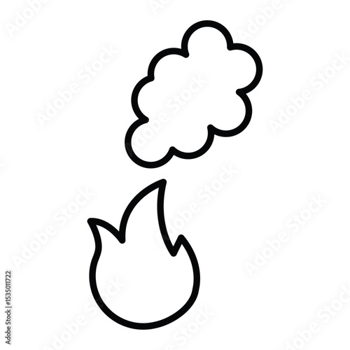 pollution icon simple flat icon vector symbol