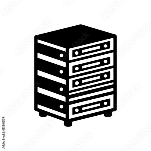 server rack icon on white background  .svg