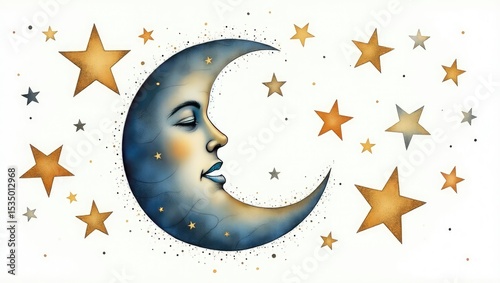 moon and stars