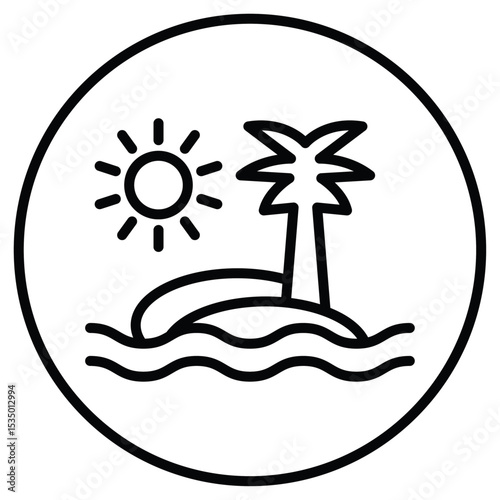 Summer holiday icon simple flat icon vector symbol