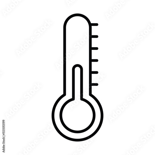 Thermometer icon simple flat icon vector symbol