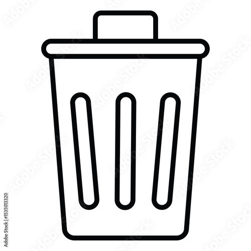 Trash icon simple flat icon vector symbol