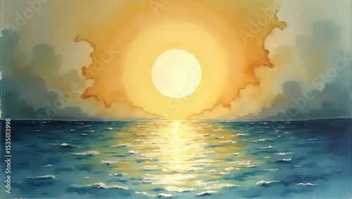 sunset over the sea