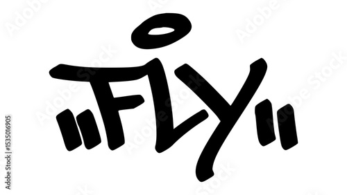 Graffiti tag “Fly” in bold street handstyle. Urban vector lettering with free and uplifting vibe—perfect for travel, freedom themes, streetwear, and expressive graphic design.
