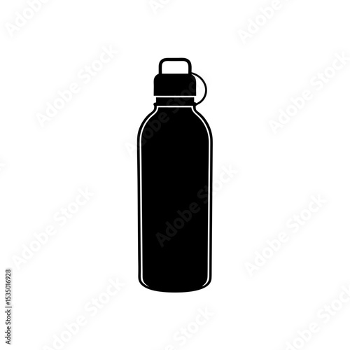 water bottle icon on white background  .svg