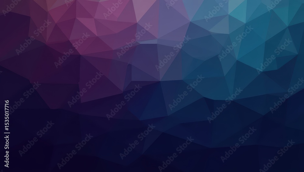Obraz premium Abstract geometric low poly background with purple and blue tones