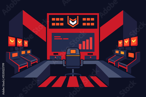 Esports Arena High-Tech Gaming Command Center Design