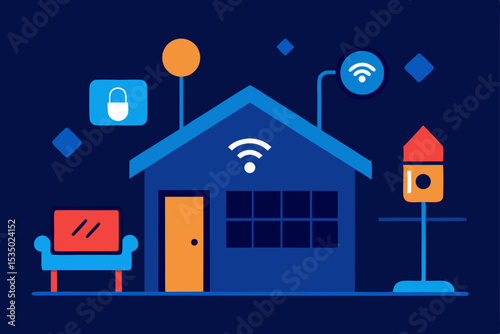 Smart Home Automation  A Connected Home Illustration