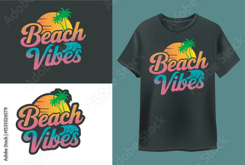 Modern Trending Summer T Shirt Design Vector 