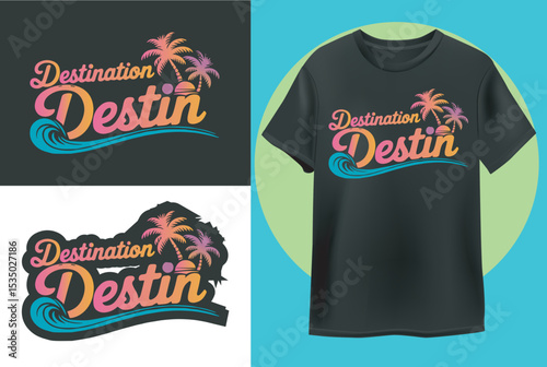 Modern Trending Summer T Shirt Design Vector 