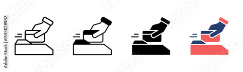 Swipe Card icon sheet multiple style collection