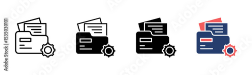 Project Folder icon sheet multiple style collection