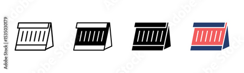 Nameplate Desk icon sheet multiple style collection