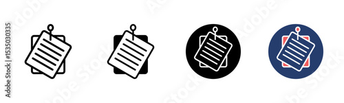 Staff Bulletin icon sheet multiple style collection