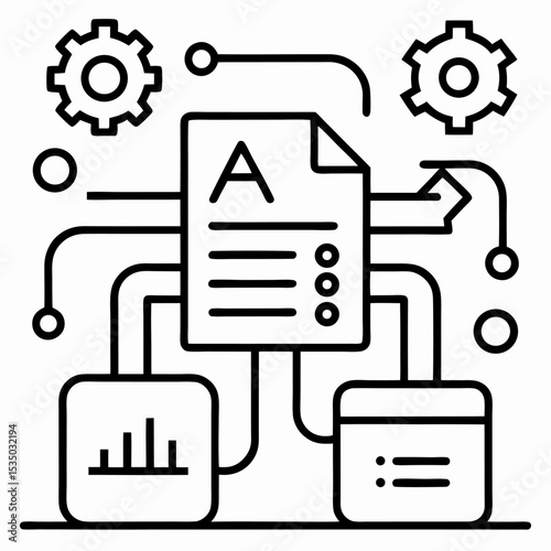 AI Content Outline: Generator Icon

