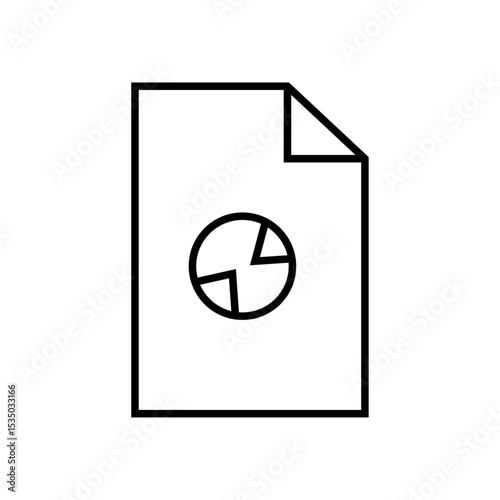 Black and White Passport Icon Representing International Travel