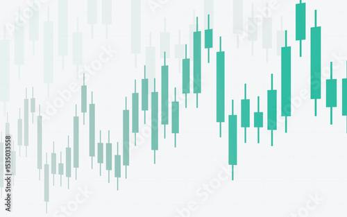 Stock market graph. Concept of business finance investment. Vector