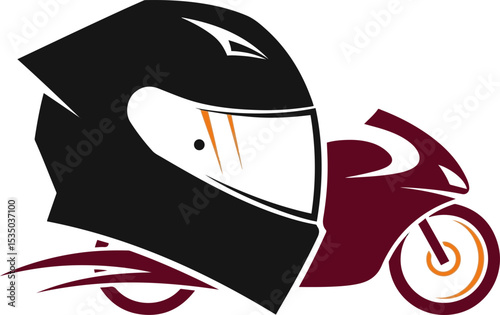 Helmat and Bike Icon