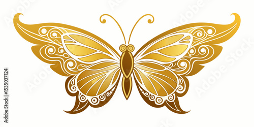 butterfly on white background
