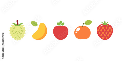 vegetables on white background