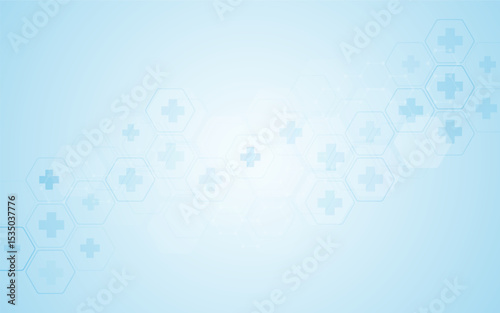 Abstract medical background. Medical cross shape. Design for science, medicine or technology, innovation medicine, health