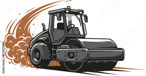 Road Roller Construction Vehicle