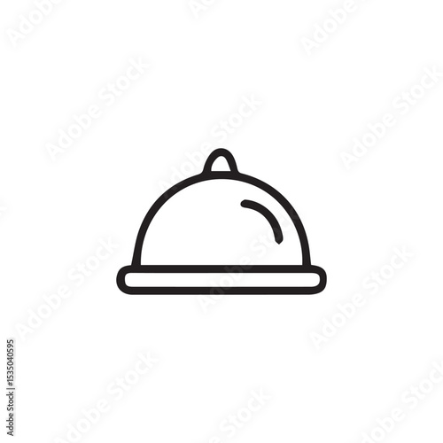 Service bell isolated on white background used for hotel or restaurant reception assistance