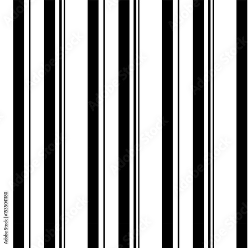 Black and white stripes seamless pattern.Vertical lines abstract repeat pattern vector illustration background wallpaper.
