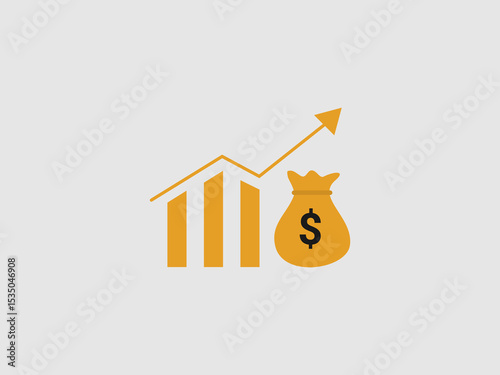 A financial graphic illustrating growth