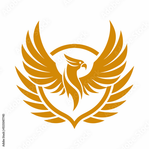 Eagle logo with laurel wreath
