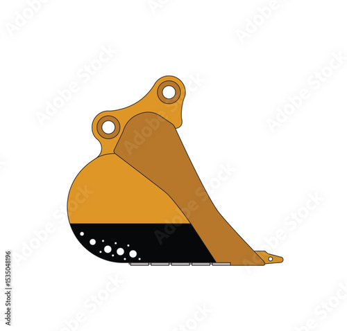excavator bucket in illustrator