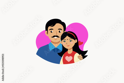 Father and daughter love