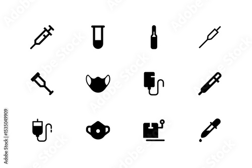 medical icon set