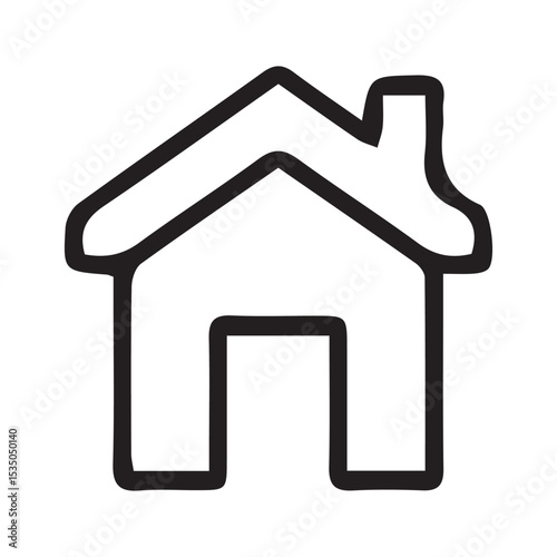 Minimalist House and Home Icon