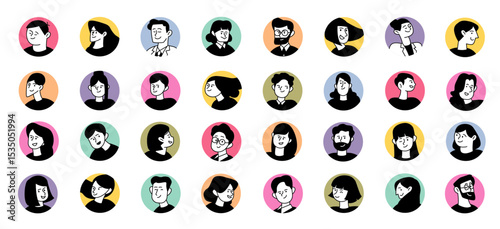 人物アイコンデザイン