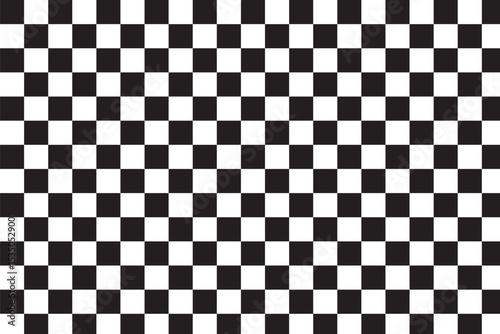 Classic black and white checkerboard pattern design, perfect for backgrounds, textures, and decorative elements. Pattern, checkerboard. Checker chess board square black and white vector illustrations.