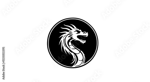 Majestic Dragon Vector Illustration