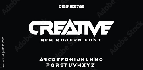 Creative  technology space font logo alphabet. techno and sport fonts. Typography digital sci-fi movie logos. vector illustration 