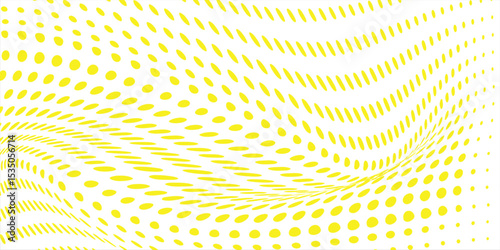 Halftone grunge gradient background. Faded grit noise texture. Yellow and white sand wallpaper. Retro pixel background. Anime or manga style comic overlay. Vector graphic design textured template