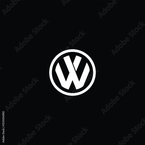 Sleek monochrome automotive branding emblem in high contrast rendering