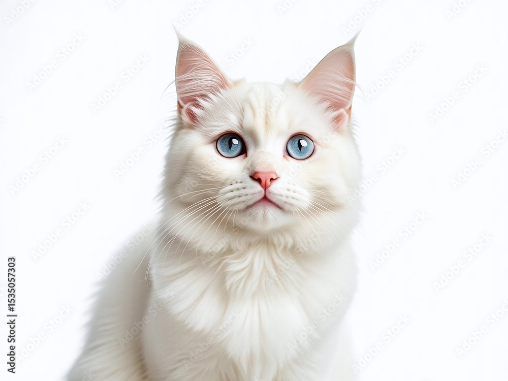 Obraz premium white cat