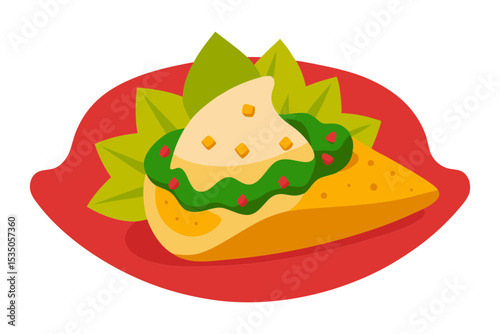 Tasty Nacho Snack Silhouette Clean Style
